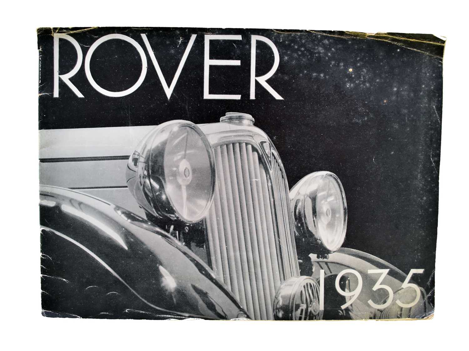 Lot 104 - ROVER CAR catalogue, 1935.  With a 1925 14 h.p. Armstrong Siddeley owners handbook