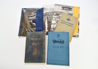 Lot 104 - ROVER CAR catalogue, 1935.  With a 1925 14 h.p. Armstrong Siddeley owners handbook