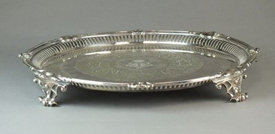 Lot 33 - Royal Artillery 12th Regiment silver-plated tray