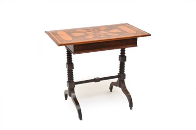 Lot 468 - A 19th century parquetry occasional table