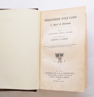 Lot 128 - BURNE, Charlotte Sophia, Shropshire Folk-Lore