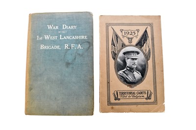 Lot 135 - WADSWORTH, Capt. W W, War Diary of the 1st West Lancashire Brigade