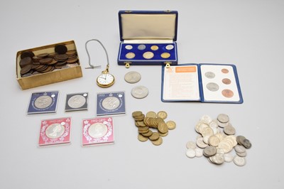 Lot 338 - A collection of British and Foreign silver, cupro-nickel, copper and bronze coinage