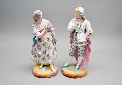 Lot 394 - A pair of Paris porcelain figures attributed to Vion et Baury