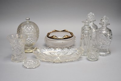 Lot 349 - A quantity of late19th/20th century and later cut glassware