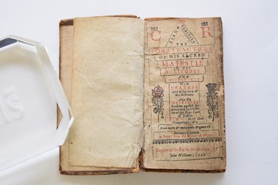 Lot 109 - CHARLES 1, Eikon Basilike.  24mo, John Williams, 1649