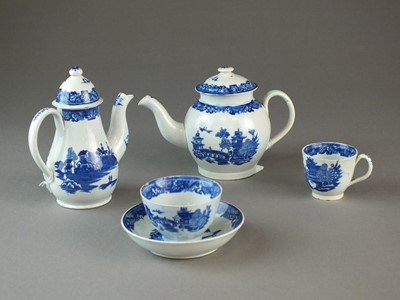 Lot 23 - An English pearlware toy tea and coffee...