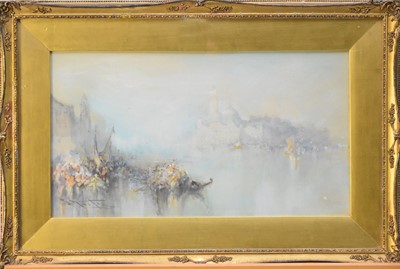 Lot 156 - Frank Wasley (1848/54-1934) Venetian Scene