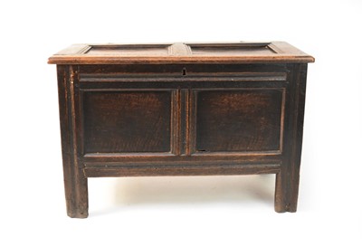 Lot 354 - A 17th/18th century oak coffer