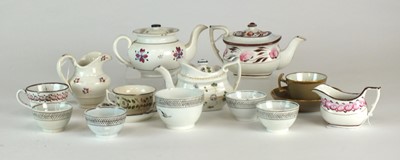 Lot 36 - A group of English pearlware and earthenware...