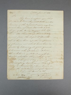 Lot 103 - Major General Barlow - six autograph letters signed, 1811-1814