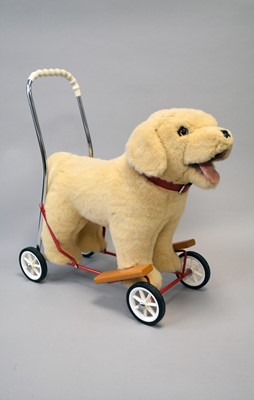 Lot 273 - A late 20th century ride-on plush Labrador dog