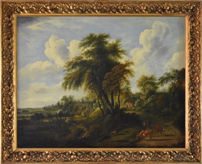 Lot 455 - English School (early-mid 19th century), rural landscape, oil, 60cm x 76cm