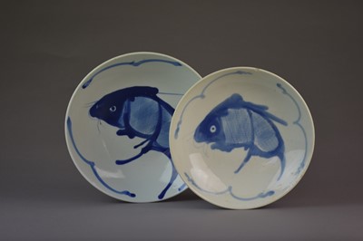 Lot 194 - A set of eight Japanese Arita porcelain blue and white dishes