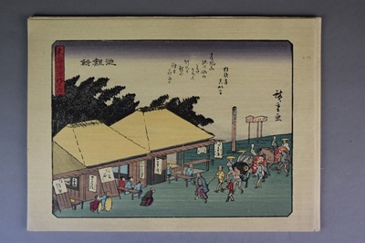 Lot 210 - After Ando Hiroshige, a folio of 56 Tokaido woodblock prints