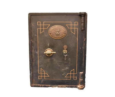 Lot 368 - A Samuel Withers & Co cast iron safe