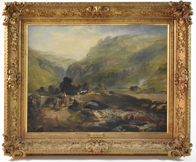 Lot 264 - Joseph Clayton Bentley (British, 1809-1851), highland landscape, 72cm x 92cm