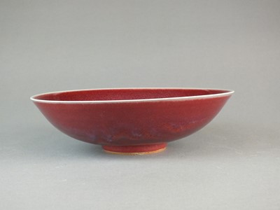 Lot 402 - Ruper Spira (b.1960), mottled copper oxide glaze bowl