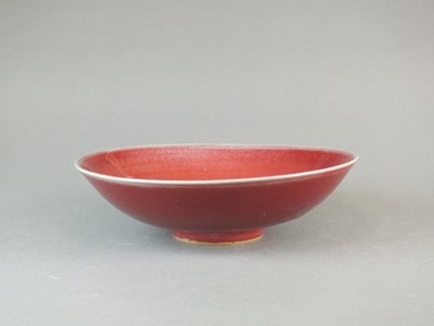 Lot 309 - Rupert Spira (b.1960), a copper red stoneware bowl