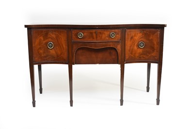 Lot 364 - A George III inlaid mahogany sideboard