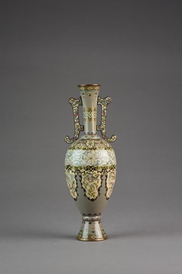 Lot 199 - A Japanese cloisonne vase, Meiji era