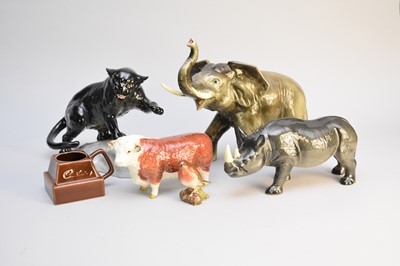 Lot 167 - A collection of animals including Beswick