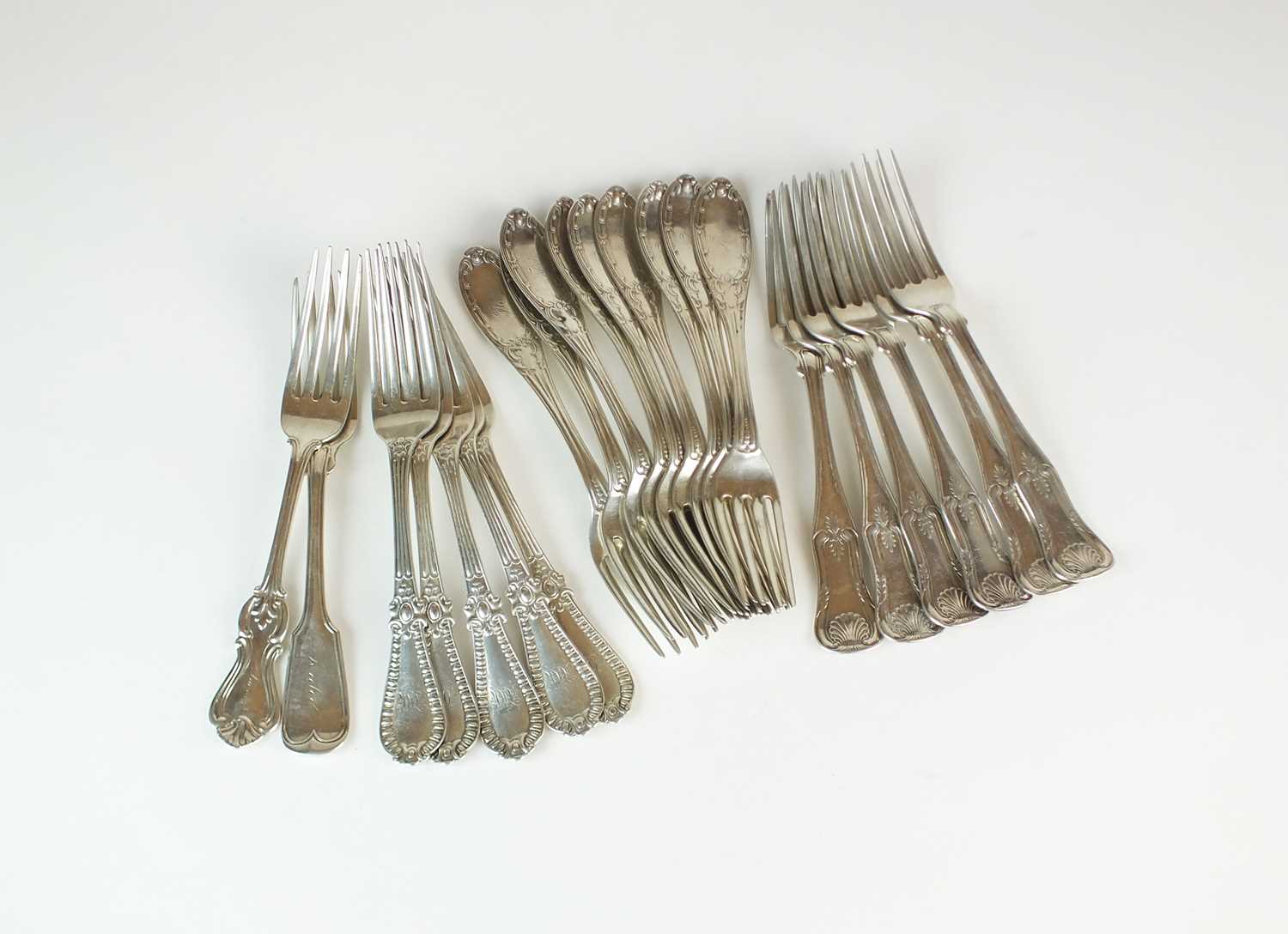 Lot 2 - A collection of American Sterling silver forks
