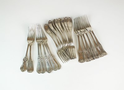 Lot 10 - A collection of American Sterling silver forks