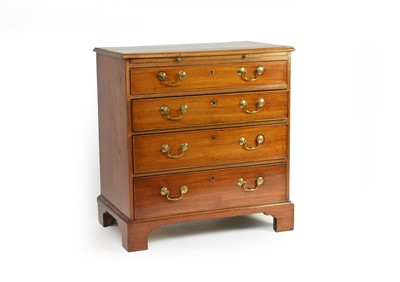 Lot 358 - A small George III mahogany rectangular chest of drawers