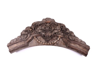 Lot 496 - Thomas Henry Kendall: a carved stained beech architectural arch cresting