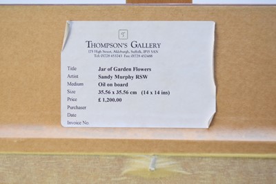 Lot 61 - Sandy Murphy (British b.1956) Jar of Garden Flowers