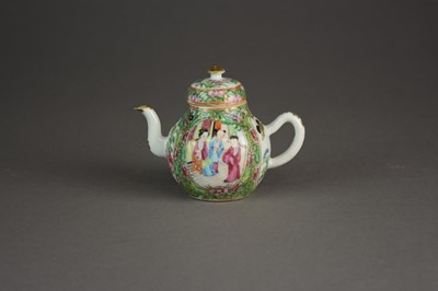 Lot 79 - A group of Chinese Canton famille rose teapots, 19th century