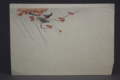 Lot 641 - Shibata Zeshin (1807-1891), Crows Flying, and further Japanese woodblock prints