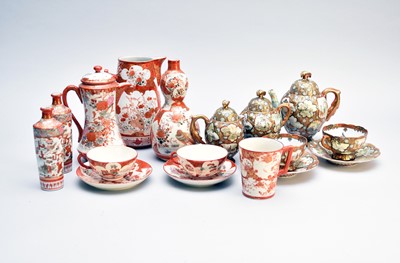 Lot 587 - A group of Japanese Kutani and other porcelain