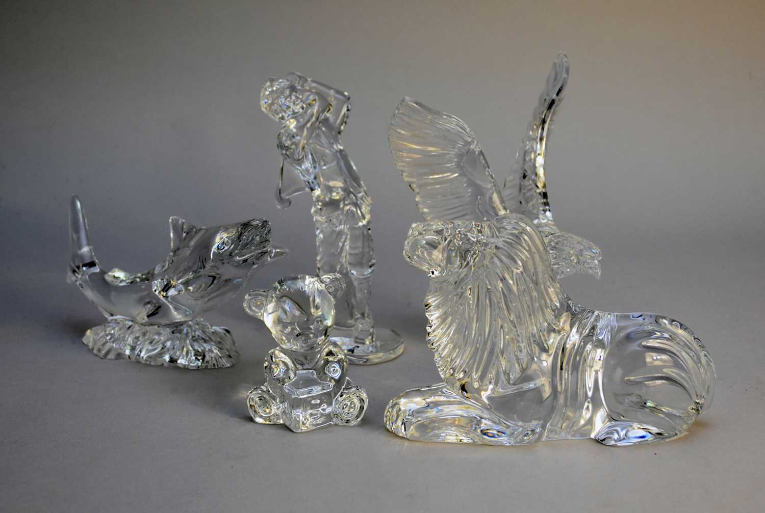 Lot 190 - Five Waterford Crystal figures