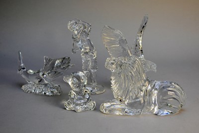 Lot 190 - Five Waterford Crystal figures