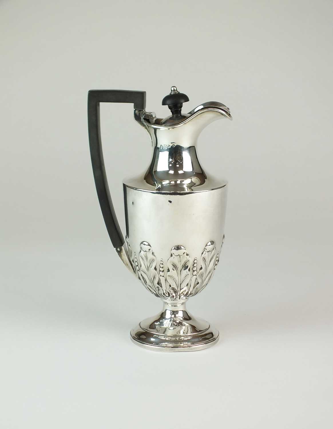 Lot 42 - A Victorian silver hot water jug