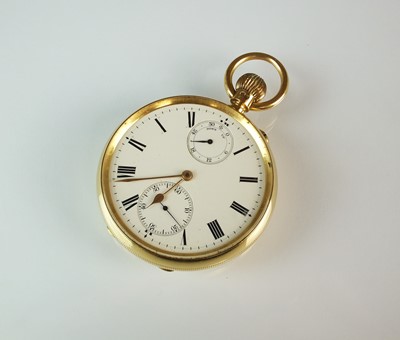 Lot 168 - A Gentleman's late Victorian 18ct gold open face pocket watch