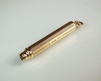 Lot 55 - A 9ct gold retractable pencil by Sampson Mordan & Co