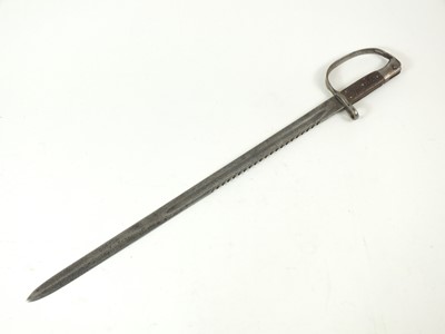 Lot 65 - Victorian British Martini-Henry Model 1879 sawback bayonet