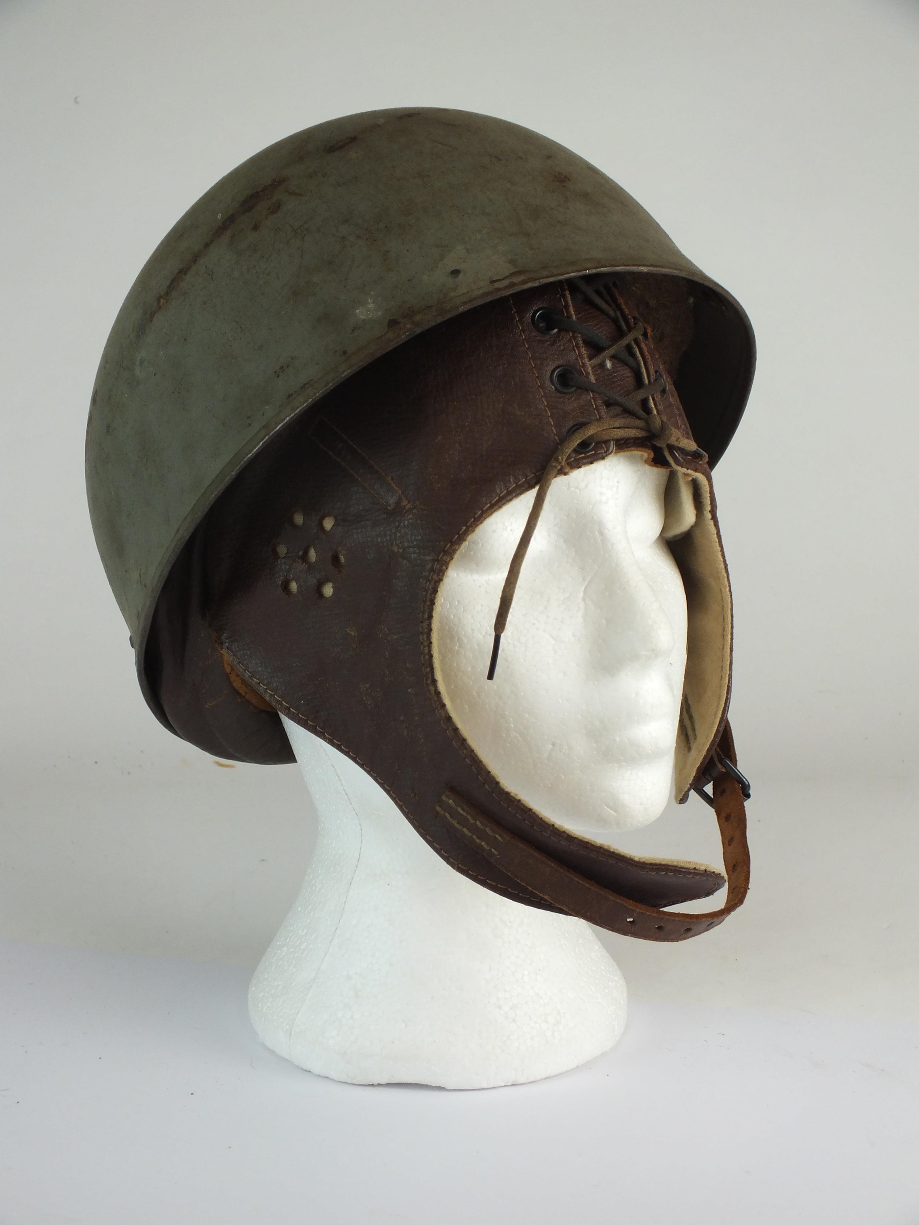 Lot 34 - WW2 British Dispatch Rider’s helmet by Briggs