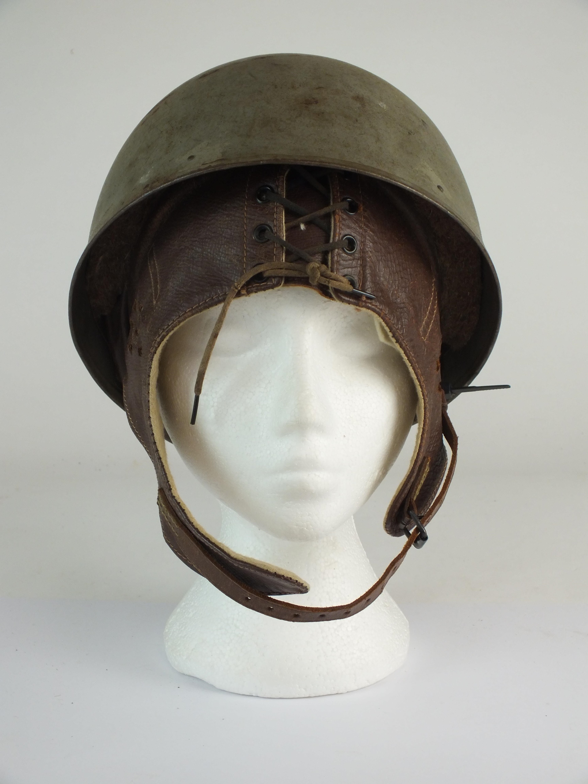 Lot 34 - WW2 British Dispatch Rider’s helmet by Briggs