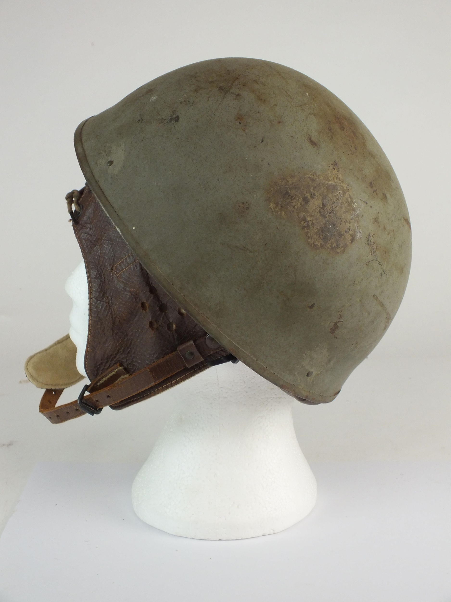 Lot 34 - WW2 British Dispatch Rider’s helmet by Briggs