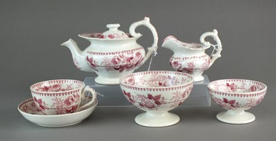 Lot 45 - Swansea earthenware toy service, circa 1830/40