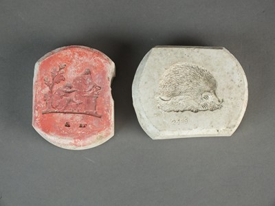 Lot 47 - Two Wedgwood sprigging moulds, 19th century,...