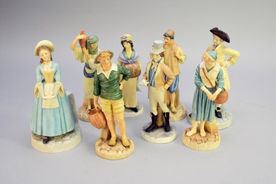 Lot 566 - A set of eight Royal Worcester 'The Hadley Collection' figures