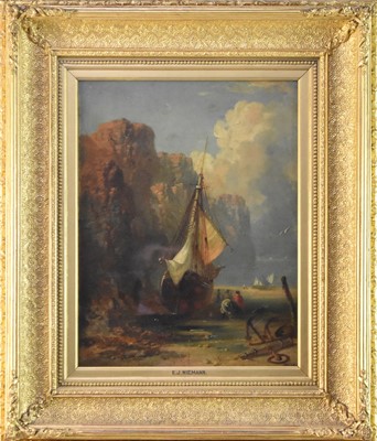 Lot 460 - Edmund John Niemann (British 1813-1876), Coastal Scene