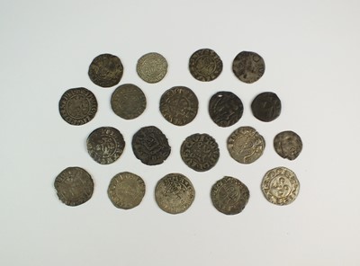 Lot 364 - A collection of nineteen English and Foreign hammered silver pennies and half pennies