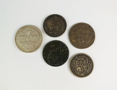 Lot 363 - A small collection of coins