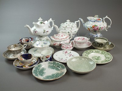 Lot 50 - An assorted group of toy teawares 19th century...